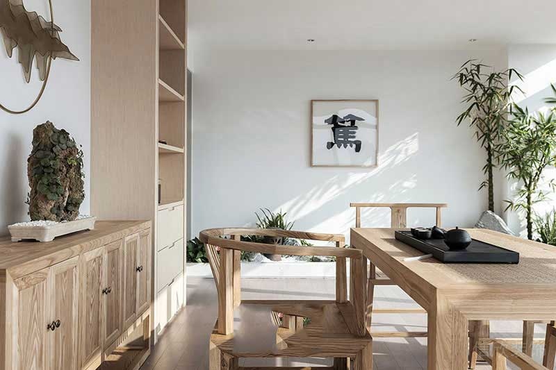 中式禪意風(fēng)家居品茶室