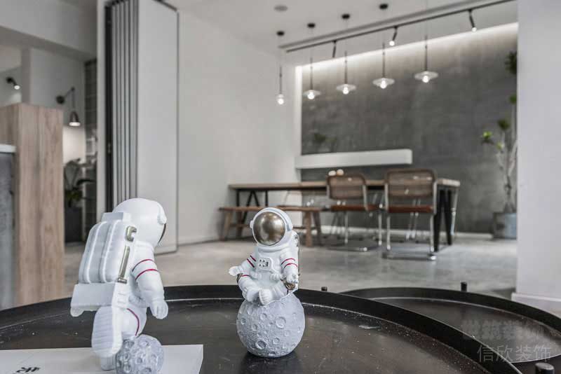 工業(yè)風(fēng)工作室待客區(qū)洽談室簡(jiǎn)約家居裝修設(shè)計(jì)。