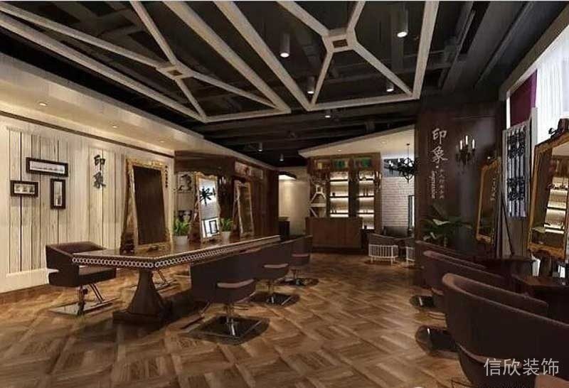 復(fù)古木質(zhì)天花鏤空設(shè)計(jì)印象館裝修設(shè)計(jì)影像館