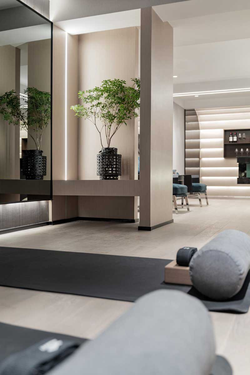 深圳福田現(xiàn)代北歐風(fēng)家居裝修設(shè)計瑜伽健身室綠植