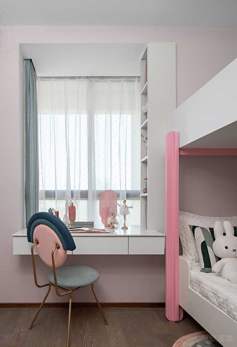 鹽田區(qū)錯層別墅裝修設(shè)計-三層女兒房