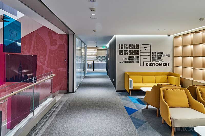 寶安區(qū)簡約風(fēng)格辦公室裝修設(shè)計(jì)等候區(qū)