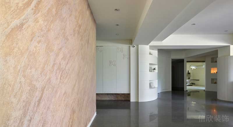 深圳南山西麗暖色調(diào)美式極簡家裝裝修地面鋪設(shè)