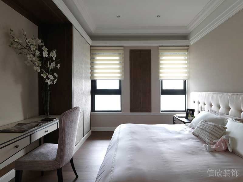 深圳寶安區(qū)西鄉(xiāng)簡歐風(fēng)格家裝新房裝修設(shè)計(jì)次臥