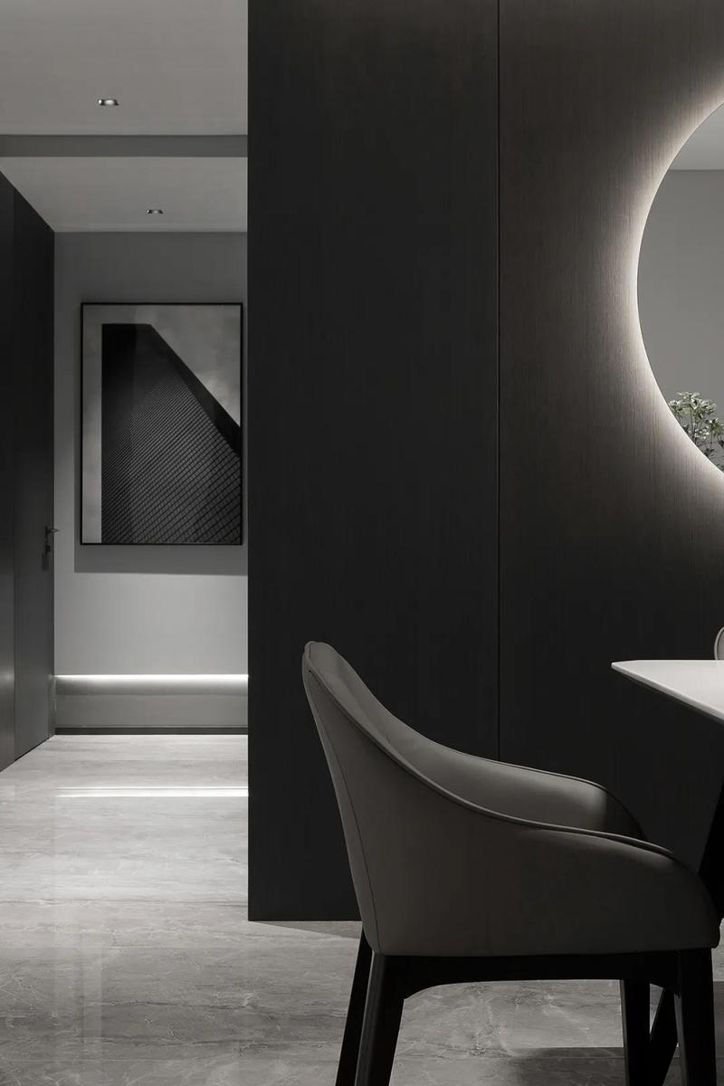 深圳鹽田極簡風(fēng)格家庭住宅裝修設(shè)計餐椅