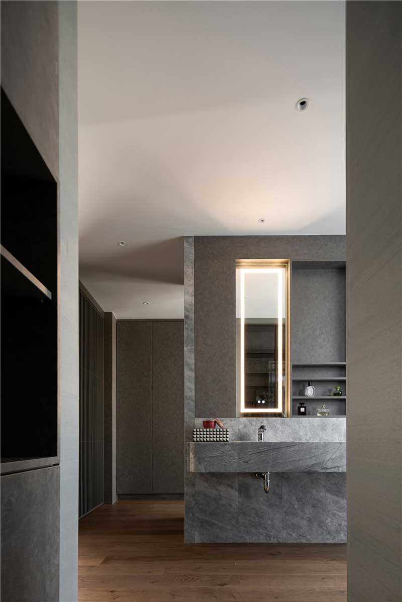 深圳寶安新中式田園風(fēng)別墅裝修洗手間