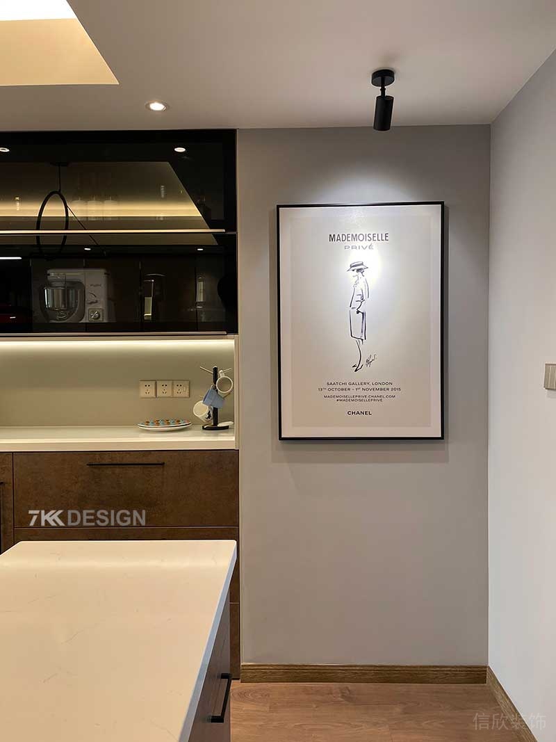 深圳福田區(qū)現(xiàn)代風(fēng)格小戶型精裝修餐廳藝術(shù)裝飾畫