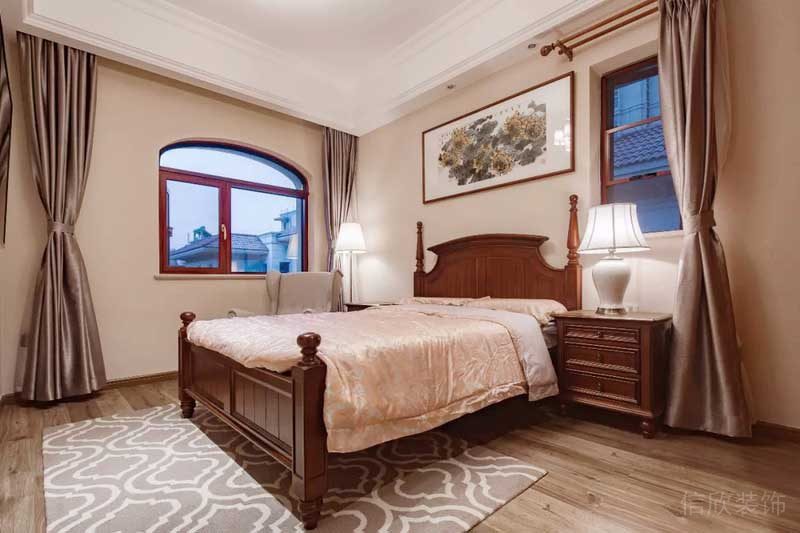 深圳寶安碧桂園簡(jiǎn)歐風(fēng)格別墅樣板間設(shè)計(jì)次臥