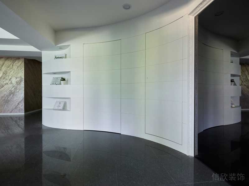 深圳南山西麗暖色調(diào)美式極簡家裝裝修廊廳