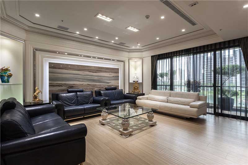 深圳龍華新區(qū)簡歐風(fēng)格家居裝修設(shè)計客廳