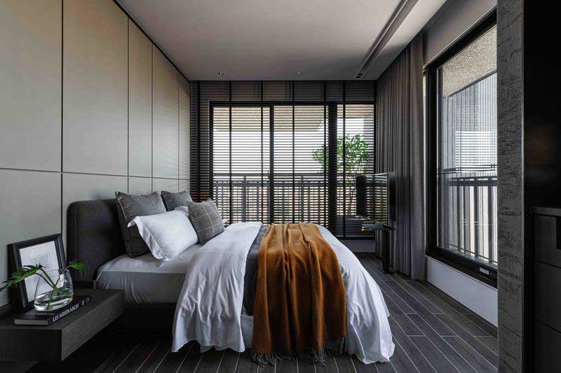 深圳福田區(qū)簡約美式家庭新房裝修設(shè)計(jì)案例主臥