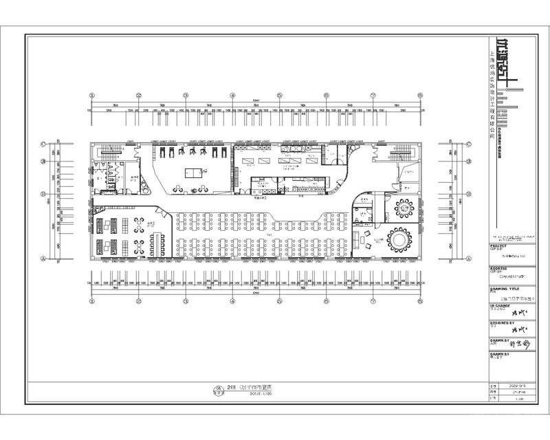 深圳龍華現(xiàn)代風(fēng)格大型辦公室裝修設(shè)計平面布置圖