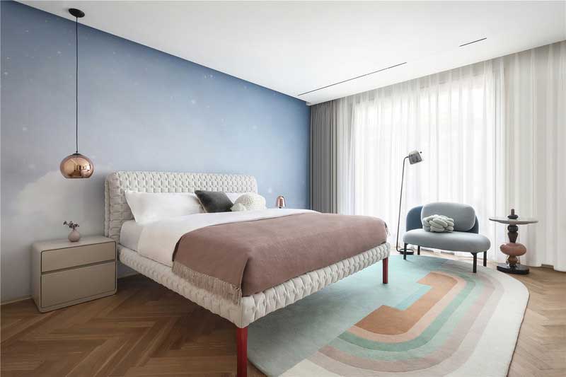 深圳龍華區(qū)現(xiàn)代中式風(fēng)格舊房裝修改造完工后實景圖女兒房