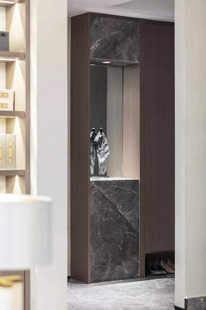 深圳鹽田新中式風(fēng)格別墅樣板房設(shè)計(jì)圖色彩搭配