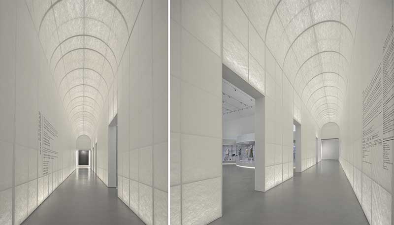 深圳南山區(qū)服裝展廳裝修設計過道