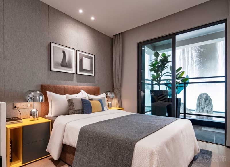 深圳寶安區(qū)現(xiàn)代風(fēng)格家裝豪華裝修設(shè)計次臥