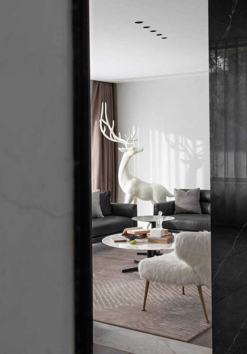 深圳羅湖區(qū)極簡風(fēng)80平方復(fù)式小戶型裝修設(shè)計白鹿雕塑 深圳羅湖區(qū)極簡風(fēng)80平方復(fù)式小戶型裝修設(shè)計白鹿雕塑