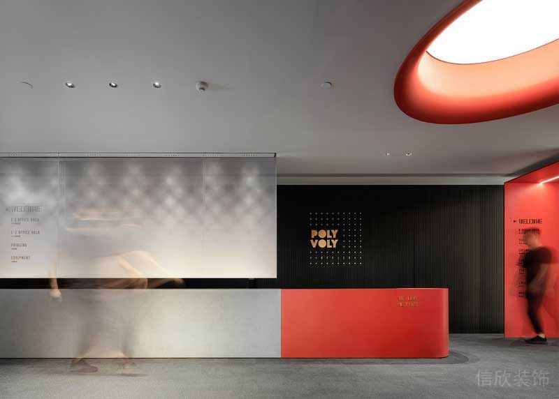 深圳南山前?，F(xiàn)代風(fēng)格辦公室裝修設(shè)計(jì)前臺(tái)