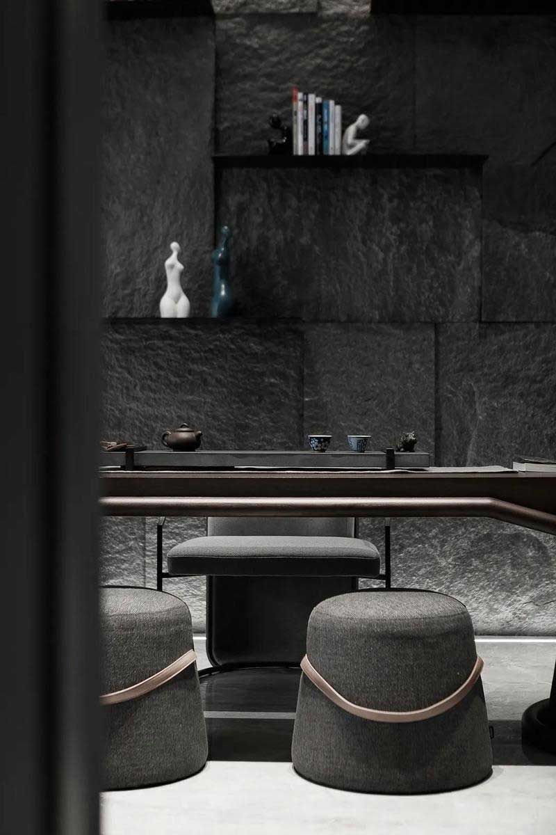 深圳鹽田極簡風(fēng)格家庭住宅裝修設(shè)計茶臺