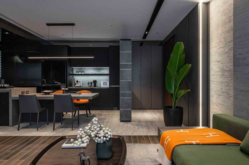 深圳福田區(qū)簡約美式家庭新房裝修設(shè)計(jì)案例軟裝陳設(shè)