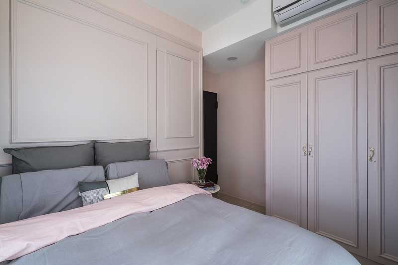 深圳鹽田區(qū)簡(jiǎn)歐風(fēng)格家居住房裝修設(shè)計(jì)主臥