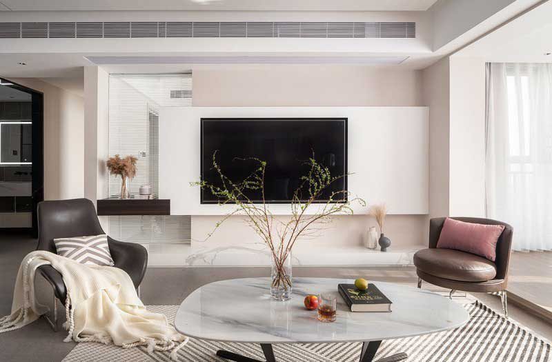 深圳龍崗北歐輕奢風(fēng)家庭新房裝修設(shè)計(jì)客廳電視背景墻 深圳龍崗北歐輕奢風(fēng)家庭新房裝修設(shè)計(jì)客廳電視背景墻