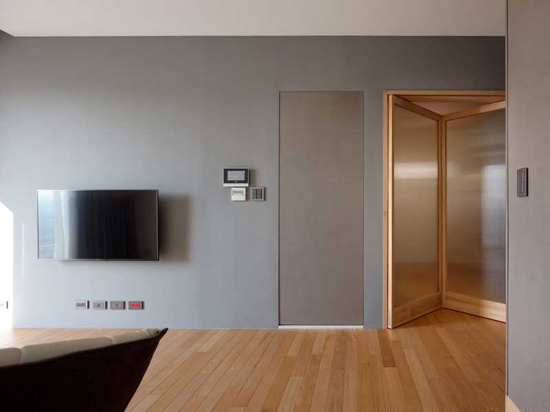 深圳龍崗后現(xiàn)代藍(lán)色調(diào)三居室裝修圖主臥