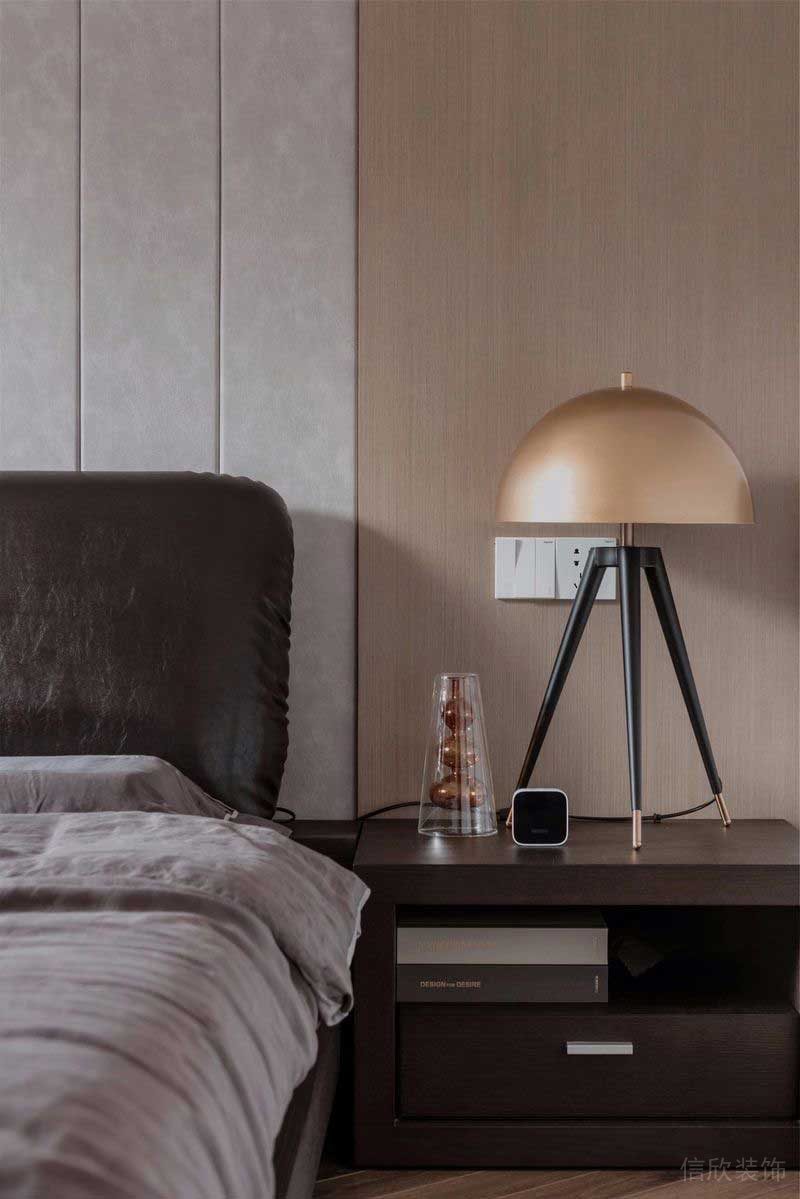 深圳福田區(qū)筆架山極簡(jiǎn)風(fēng)新房裝修設(shè)計(jì)案例主臥