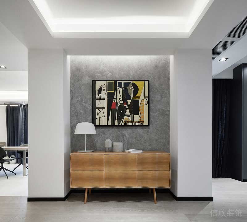 深圳龍崗區(qū)簡(jiǎn)約風(fēng)格家裝裝修案例玄關(guān)柜