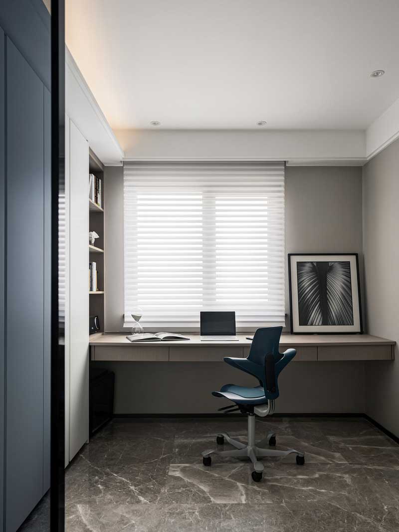 深圳鹽田現(xiàn)代簡(jiǎn)約家居住宅裝修設(shè)計(jì)書房