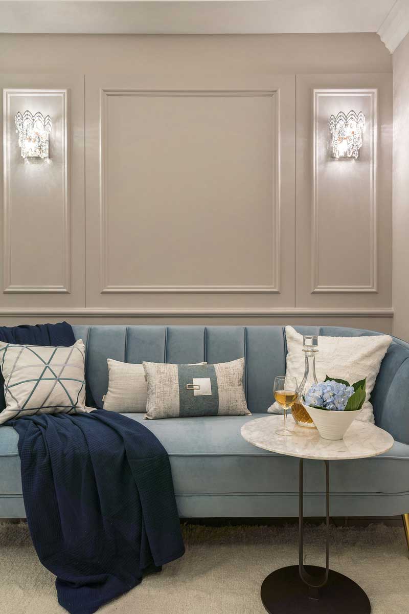 深圳鹽田區(qū)簡(jiǎn)歐風(fēng)格家居住房裝修設(shè)計(jì)沙發(fā)抱枕