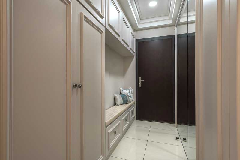 深圳鹽田區(qū)簡(jiǎn)歐風(fēng)格家居住房裝修設(shè)計(jì)鞋柜