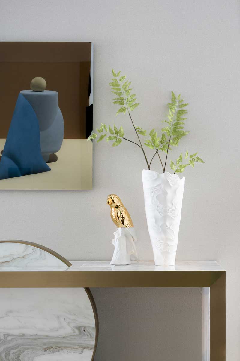 深圳羅湖萬(wàn)科三居室輕奢風(fēng)格樣板房設(shè)計(jì)案例藝術(shù)裝飾