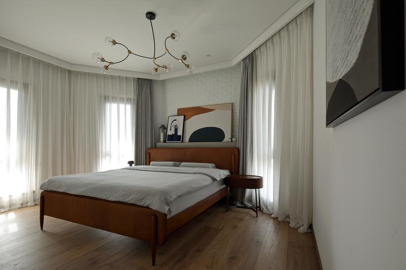 深圳龍崗區(qū)美式復(fù)古風(fēng)家裝裝修實景圖主臥