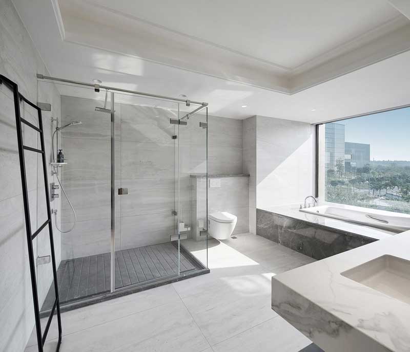 深圳龍崗區(qū)灰白色簡約風(fēng)格家居裝修效果圖衛(wèi)生間