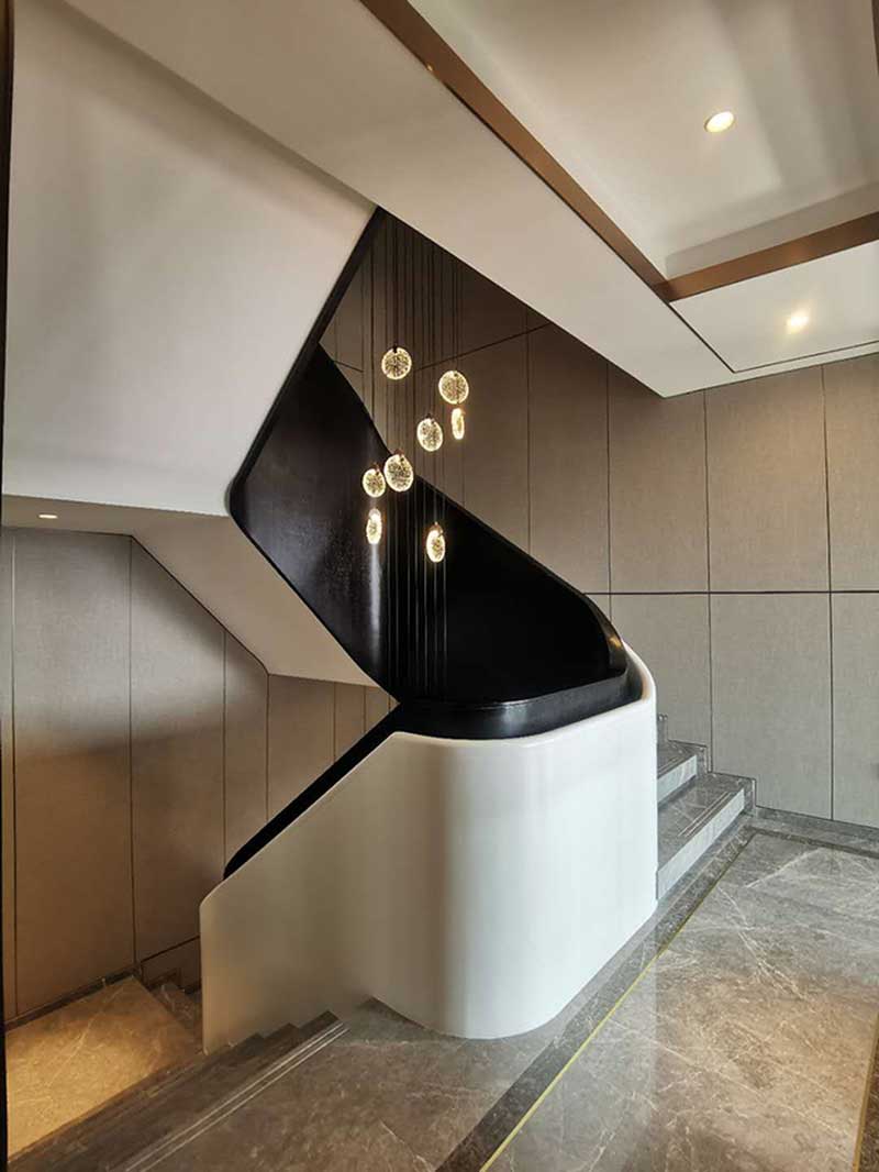 深圳南山新中式家居裝修設(shè)計圖樓梯間