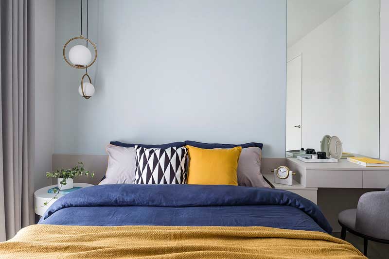 深圳羅湖輕奢風(fēng)格家庭新房裝修設(shè)計(jì)工程次臥