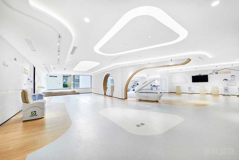 深圳龍華現(xiàn)代風(fēng)格大型辦公室裝修設(shè)計家具組合