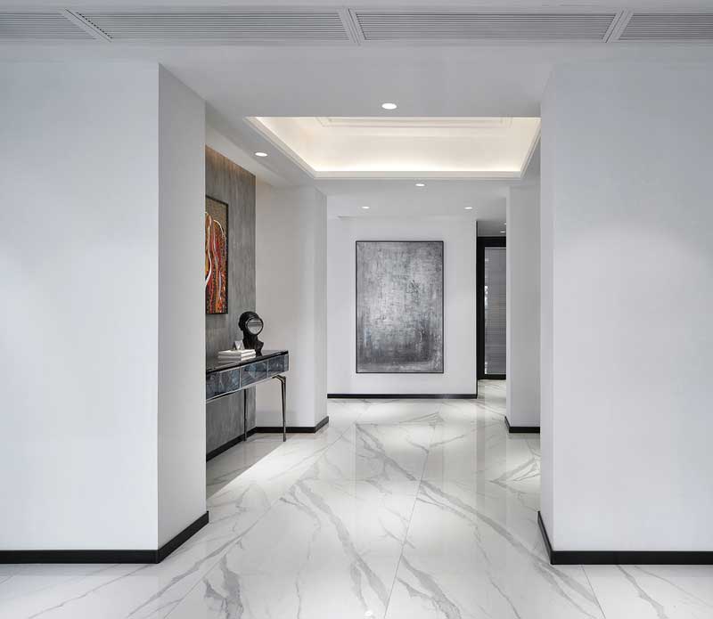 深圳龍崗區(qū)極簡風格大戶型家裝裝修設計圖過道