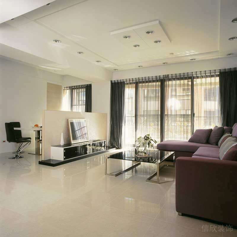 深圳寶安區(qū)現(xiàn)代風(fēng)格家庭簡單裝修實景圖客餐廳