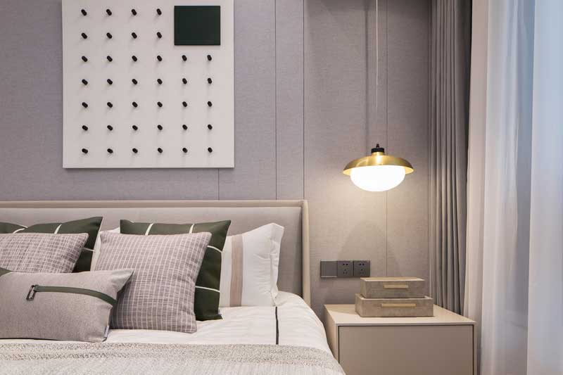 深圳鹽田現(xiàn)代輕奢家居裝修設(shè)計次臥