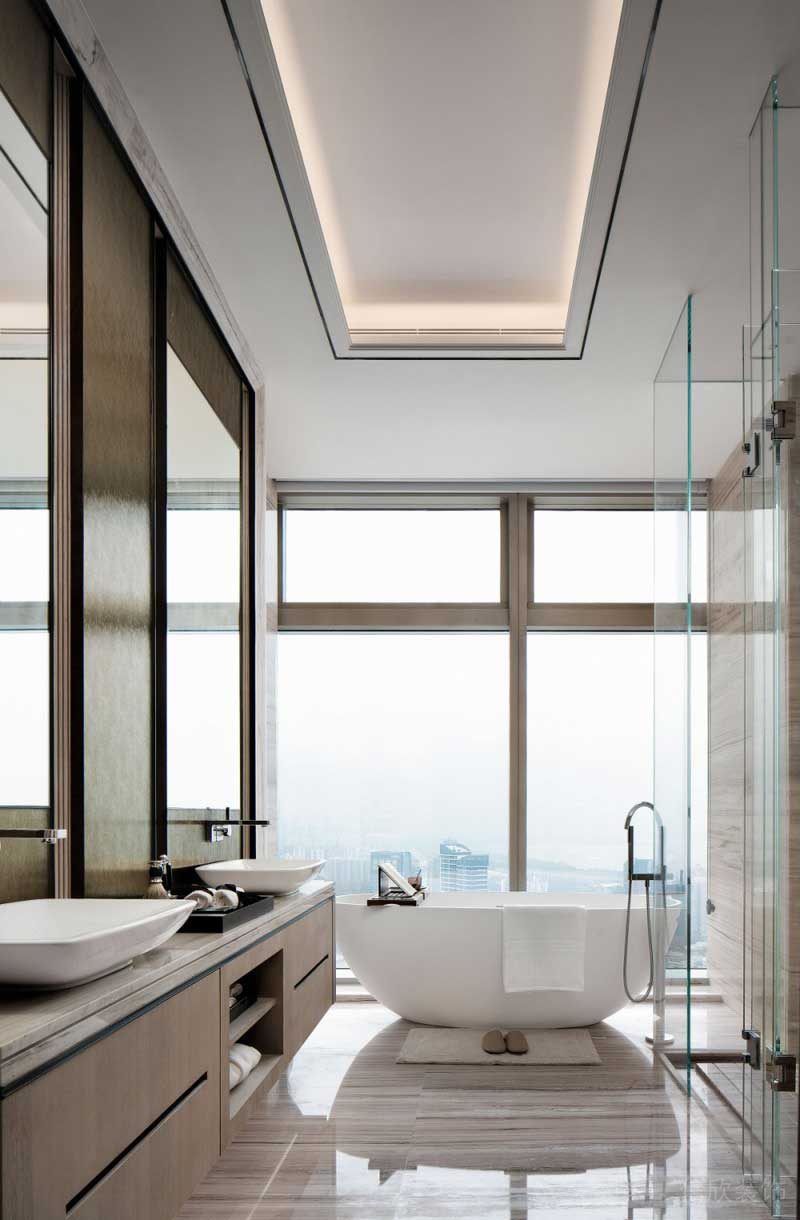 深圳寶安區(qū)現(xiàn)代簡約風(fēng)格精裝修設(shè)計(jì)施工衛(wèi)浴空間