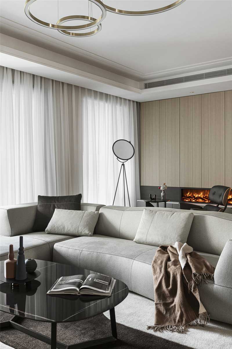 深圳龍崗區(qū)輕奢風(fēng)格家裝裝修客廳茶幾