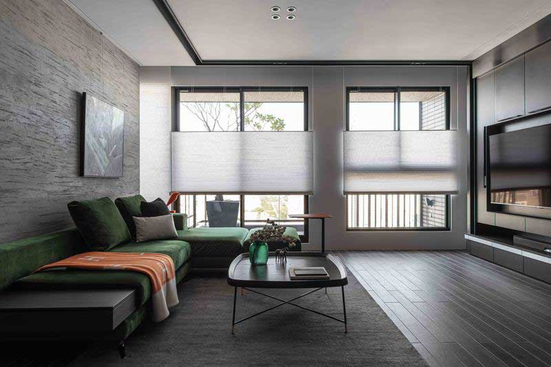 深圳福田區(qū)簡約美式家庭新房裝修設(shè)計(jì)案例客廳