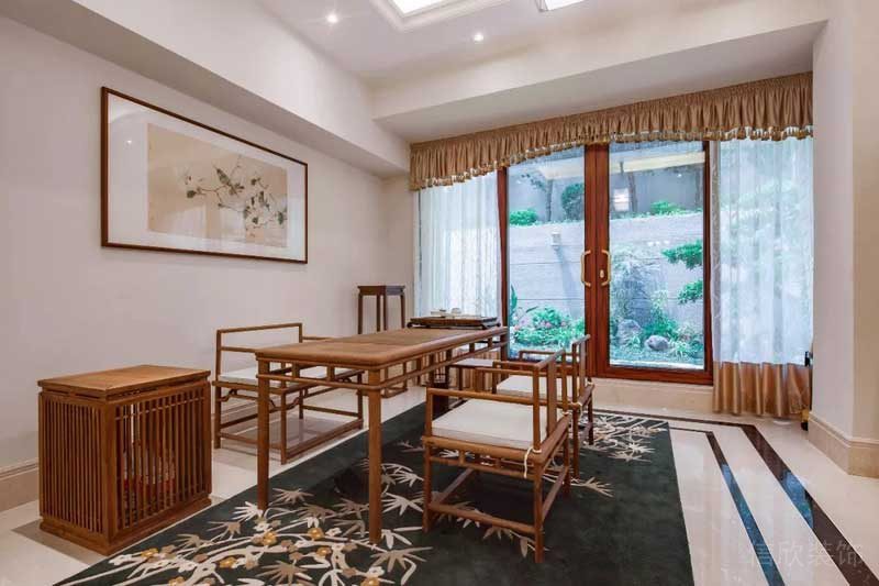 深圳寶安碧桂園簡(jiǎn)歐風(fēng)格別墅樣板間設(shè)計(jì)茶室