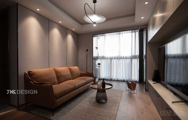 深圳福田區(qū)現(xiàn)代風格小戶型精裝修客廳家具