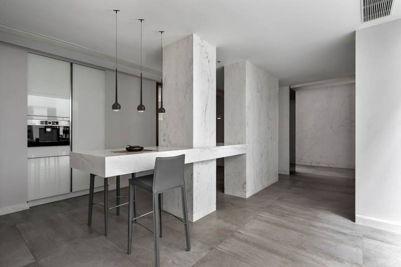 深圳羅湖區(qū)極簡風(fēng)80平方復(fù)式小戶型裝修設(shè)計吧臺 深圳羅湖區(qū)極簡風(fēng)80平方復(fù)式小戶型裝修設(shè)計吧臺