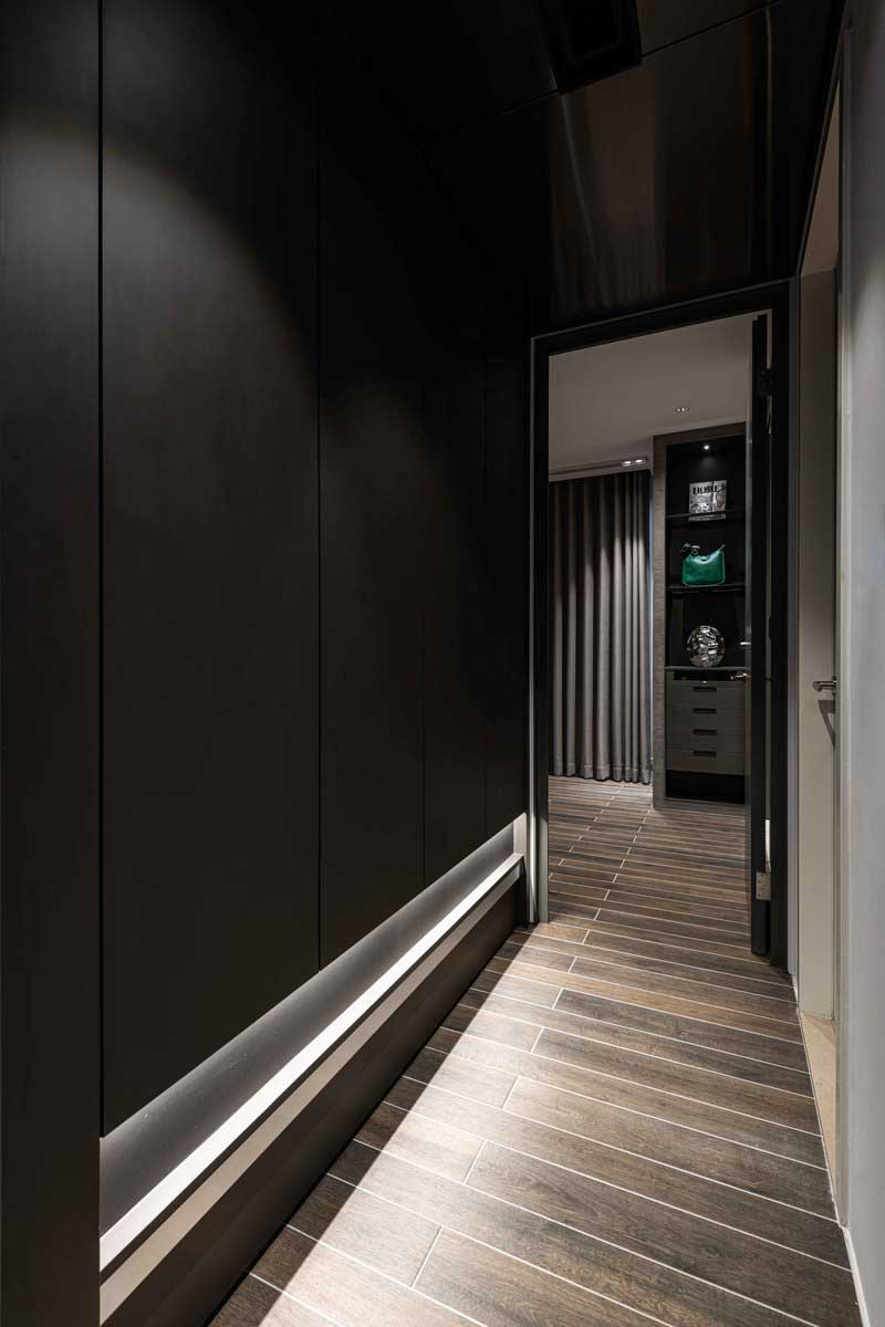 深圳福田區(qū)簡約美式家庭新房裝修設(shè)計(jì)案例過道