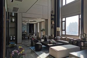 深圳南山新中式家居裝修設(shè)計圖客廳效果圖