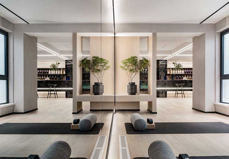 深圳福田現(xiàn)代北歐風(fēng)家居裝修設(shè)計瑜伽健身室